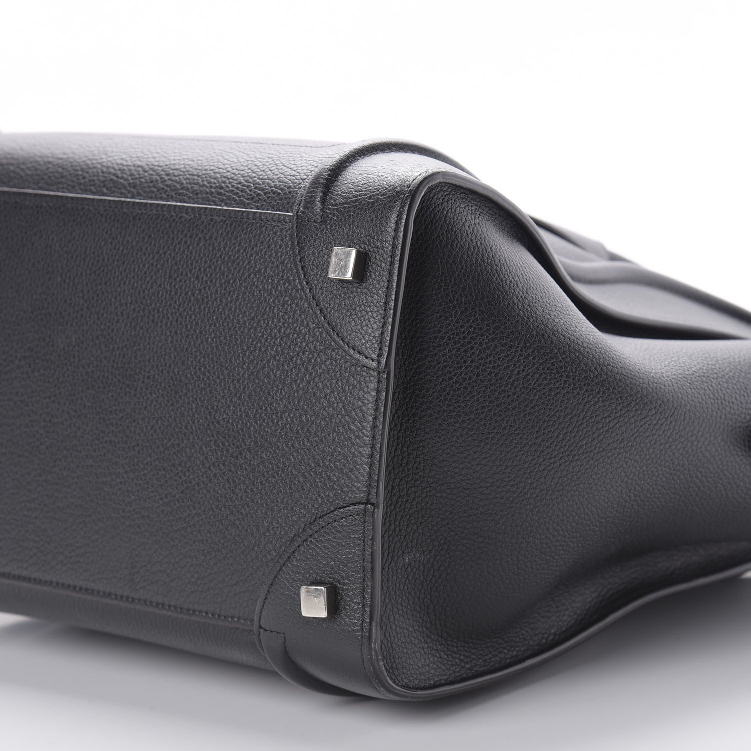 Celine Drummed Calfskin Mini Luggage Black 8 of 13