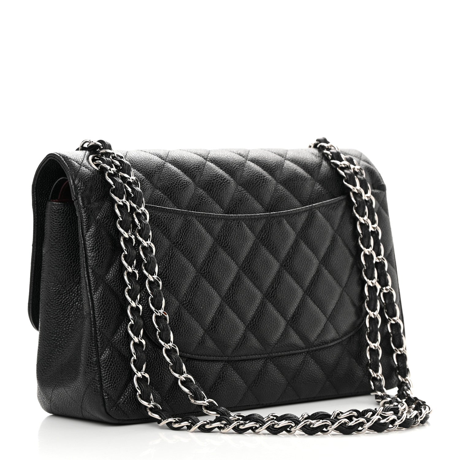 Chanel Caviar Quilted Jumbo Double Flap Black 3 of 14