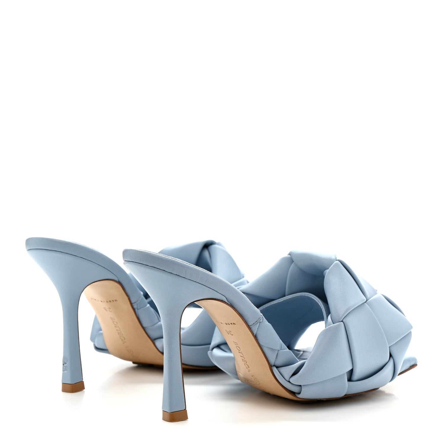 Bottega Veneta Nappa Maxi Intrecciato Lido Mule Sandals 36 Ice 5 of 9