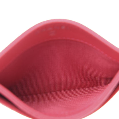 Chanel Caviar Camellia Embossed Card Holder Pink 5 of 11