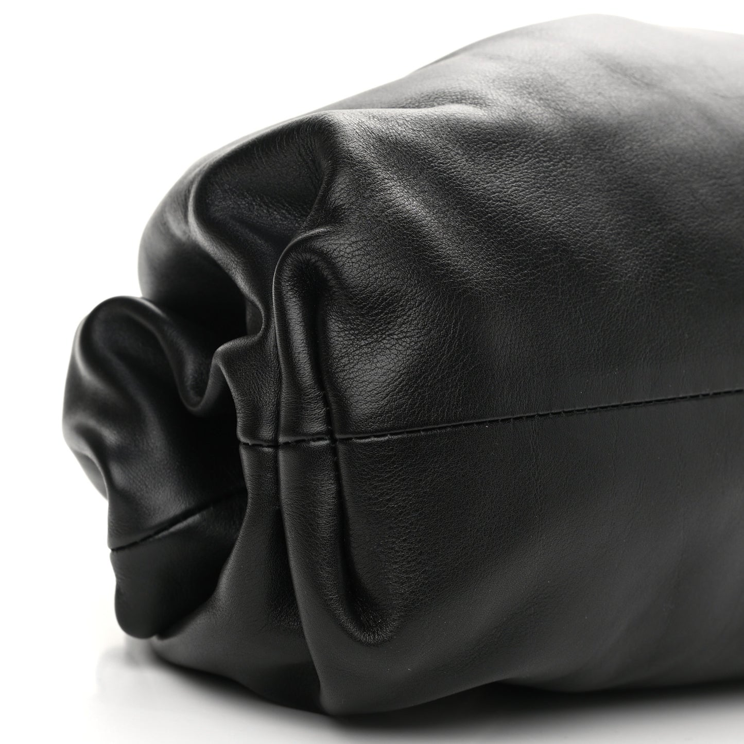 Smooth Butter Calf The Pouch Oversized Clutch Black