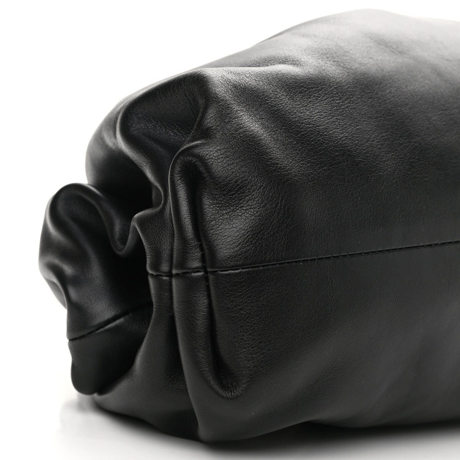 Bottega Veneta Smooth Butter Calf The Pouch Oversized Clutch Black 8 of 9