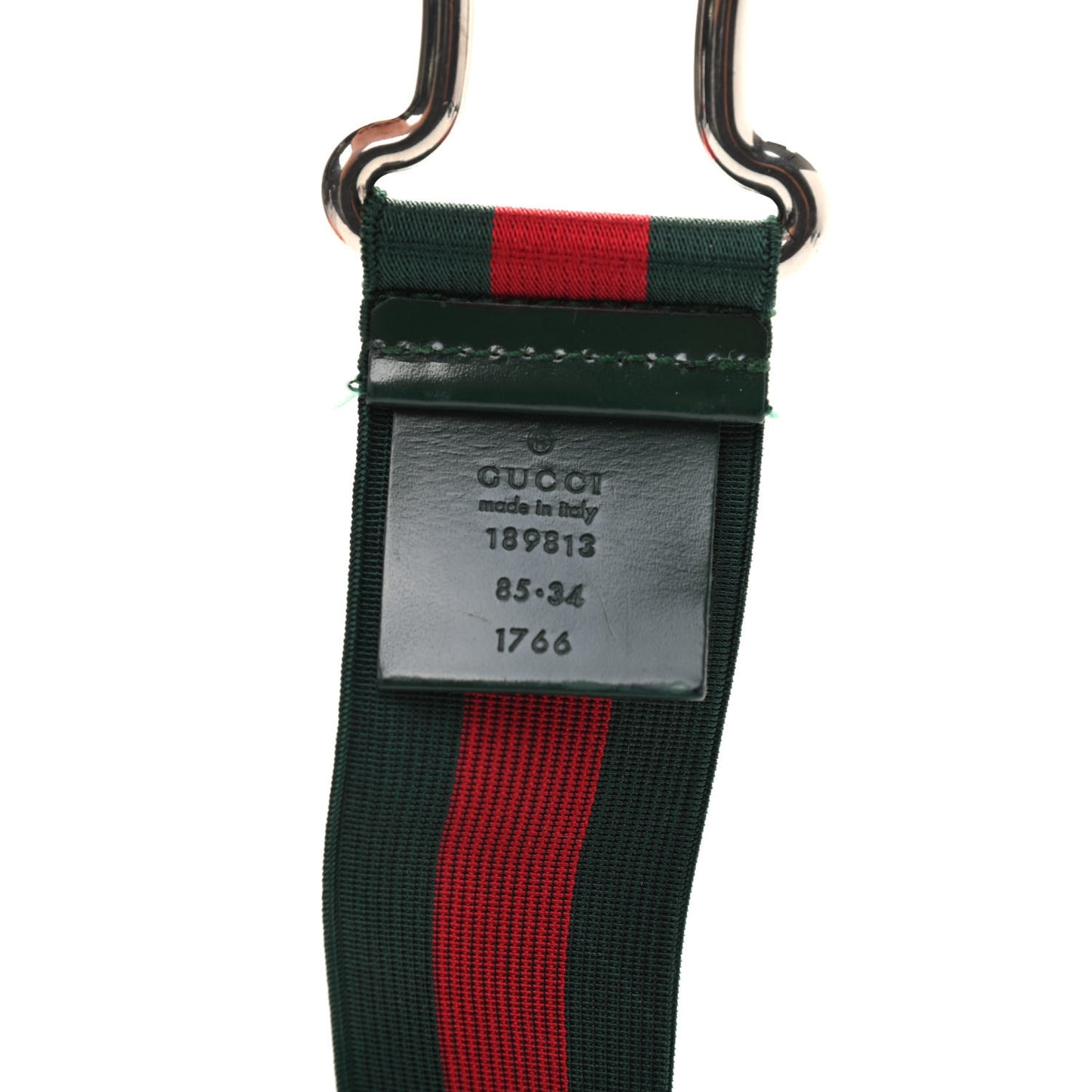 Elastic Web Belt 85 34 Red Green