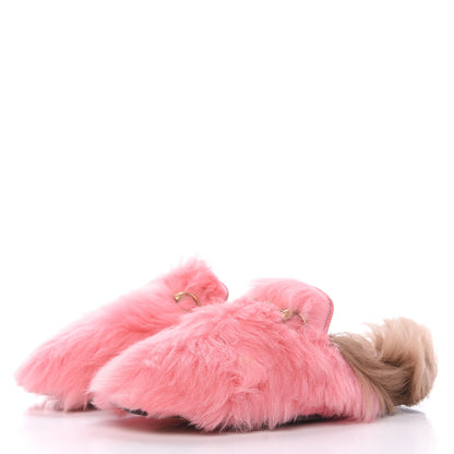 Gucci Merino Wool Womens Princetown Slippers 35.5 Pink 3 of 10
