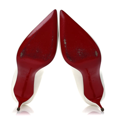 Christian Louboutin Patent So Kate 85 Pumps 37.5 White 7 of 11