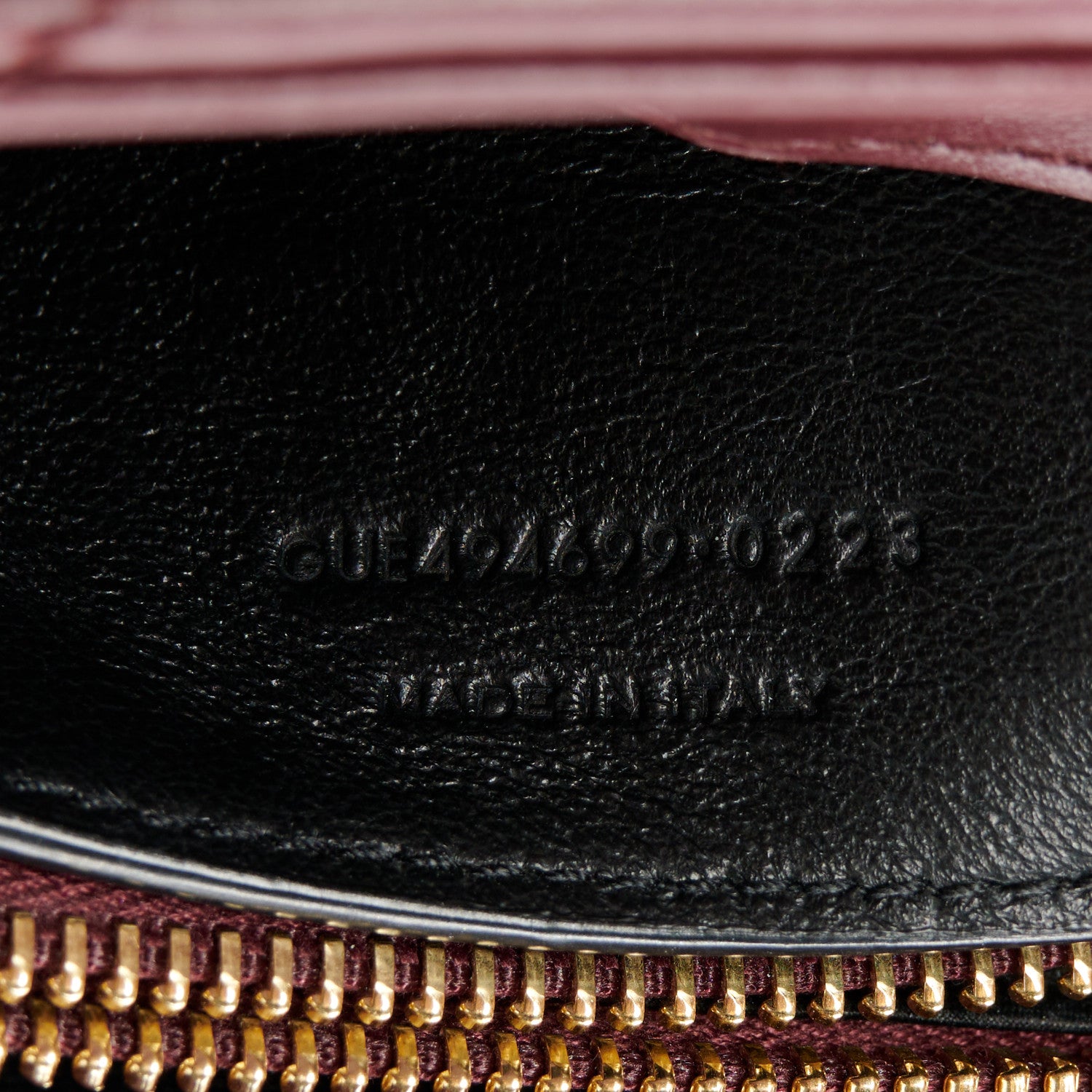 Saint Laurent Calfskin Y Quilted Monogram Small Loulou Chain Satchel Dark Legion Red 8 of 11