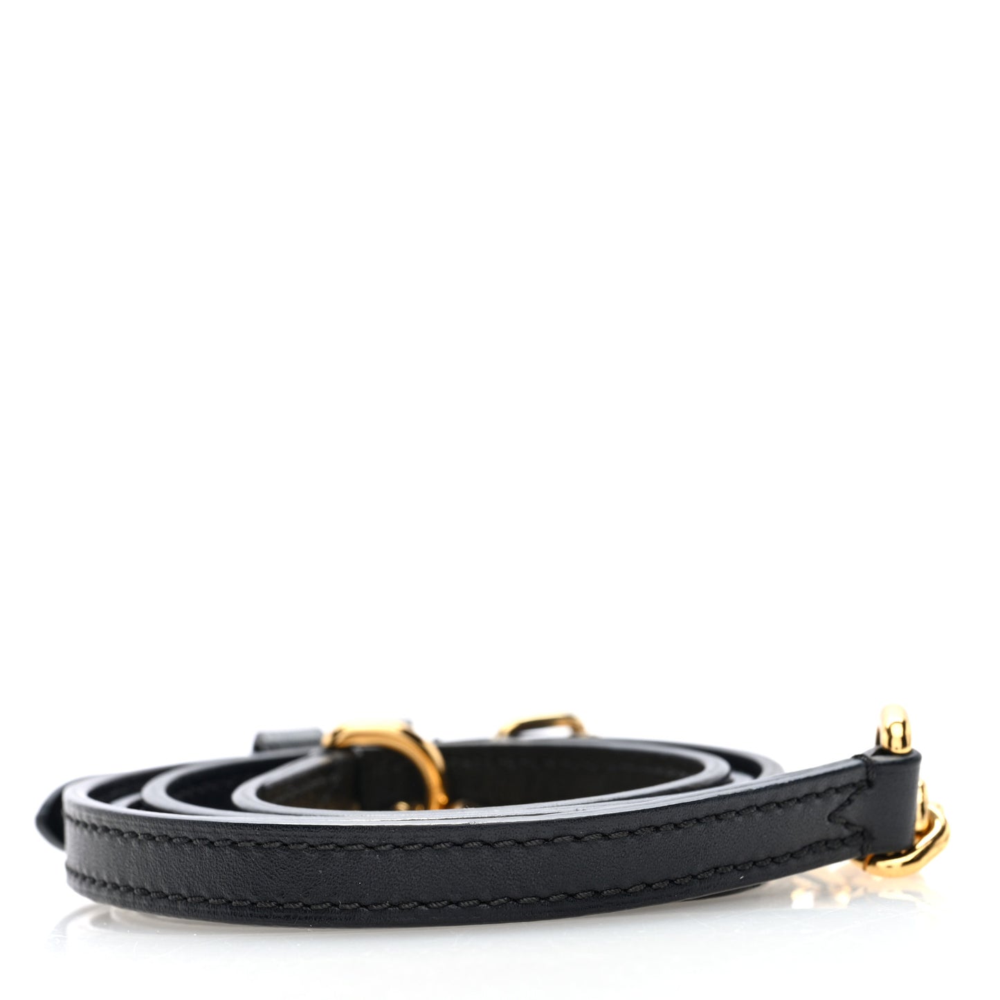 Calfskin Speedy Bandouliere 20 Shoulder Strap Black