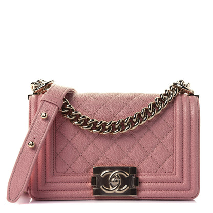Chanel Caviar Quilted Small Boy Flap Light Pink 1 of 4