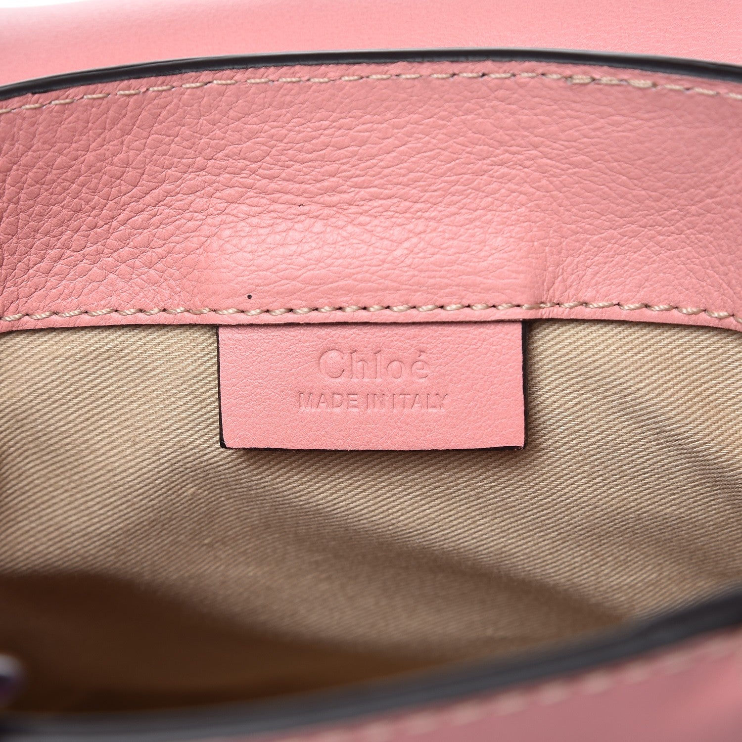 Chloe Suede Calfskin Mini Faye Backpack Washed Pink 7 of 10