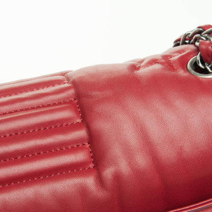 Chanel Lambskin Quilted Jumbo Paris Dallas Single Flap Red 11 of 14