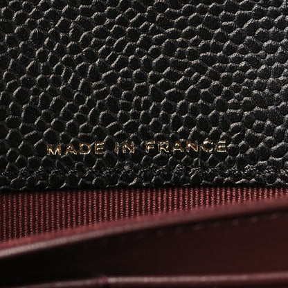 Chanel Caviar Quilted Large Gusset Flap Wallet Black 7 of 9