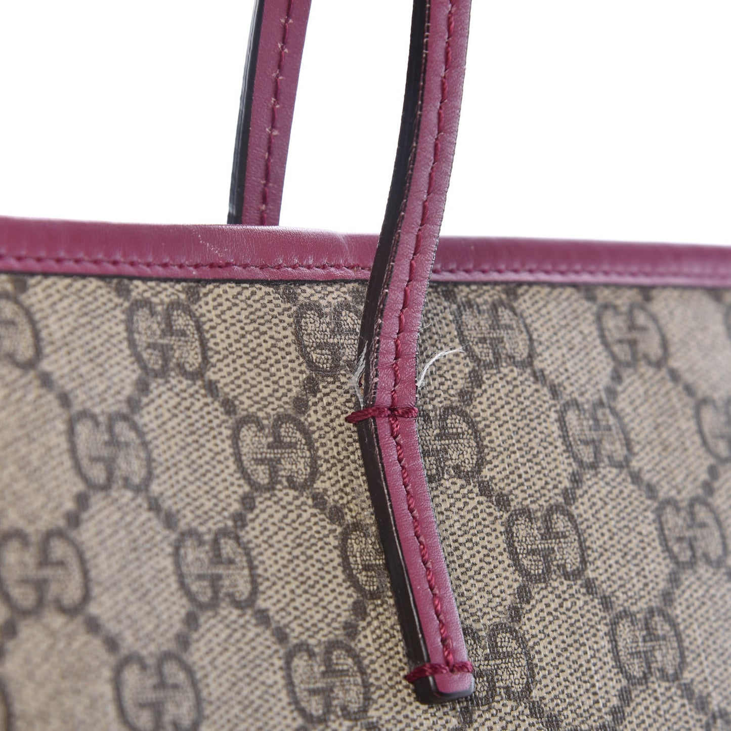 GG Supreme Monogram Medium Zippered Tote Beige New Rosette
