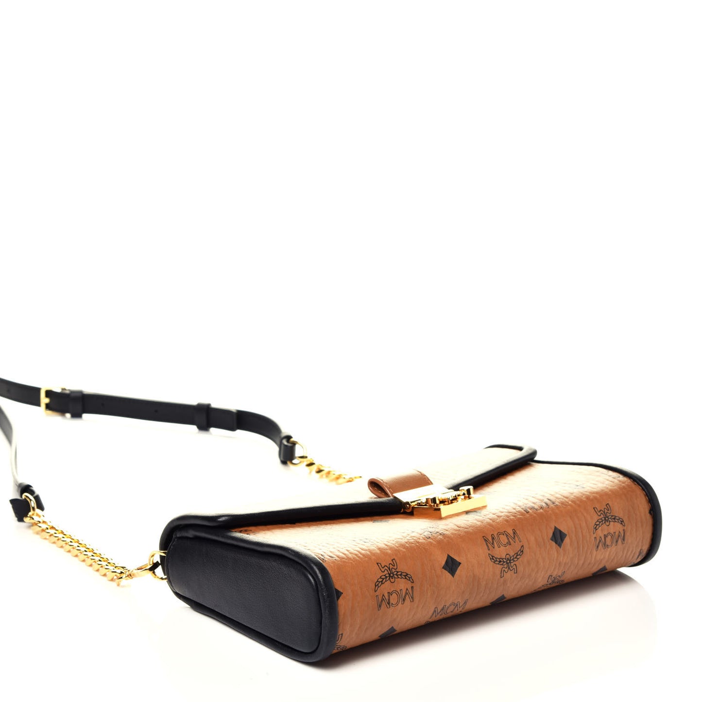 Visetos Millie Wallet On Chain Cognac Black