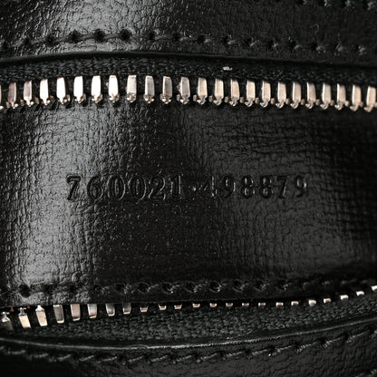 Gucci GG Supreme Monogram Azalea Calfskin Retro Interlocking G Wristlet Messenger Bag Black 7 of 10