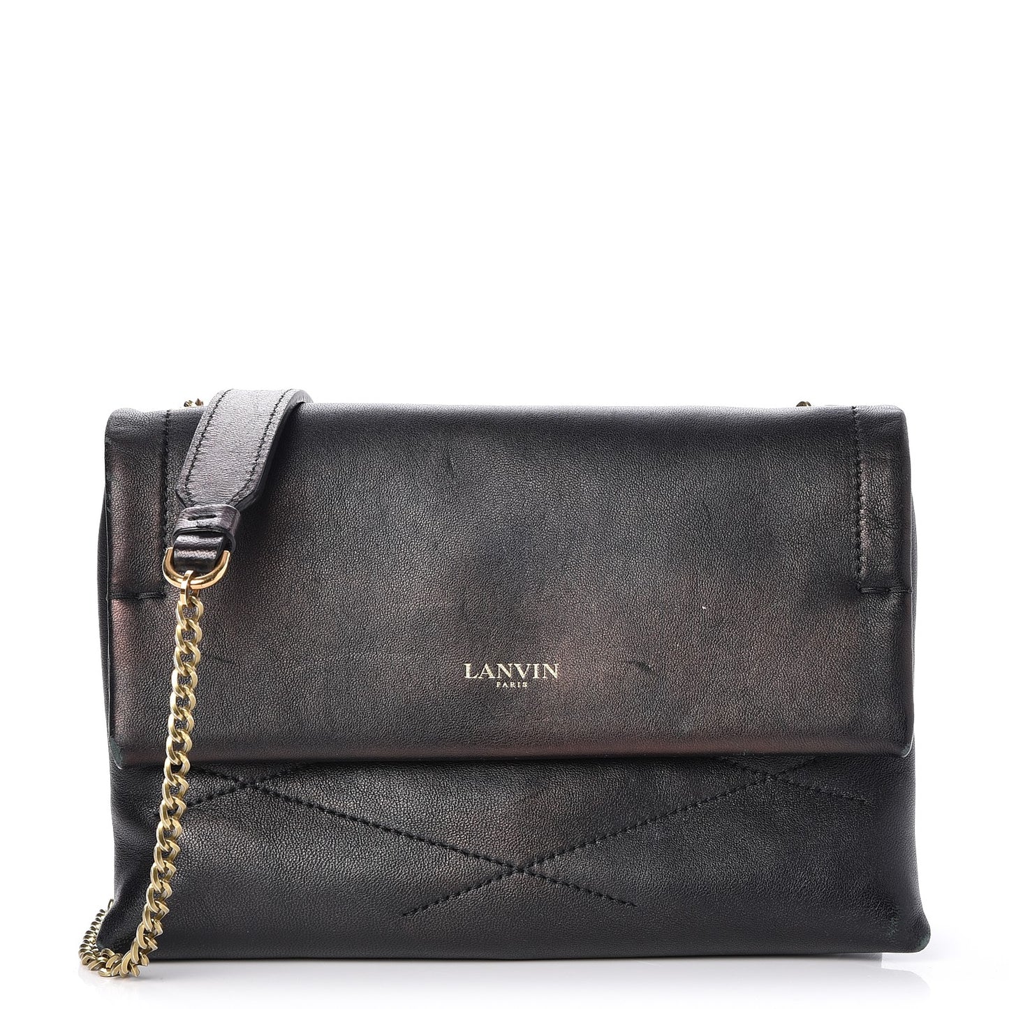 Lambskin Quilted Mini Sugar Flap Shoulder Bag Black