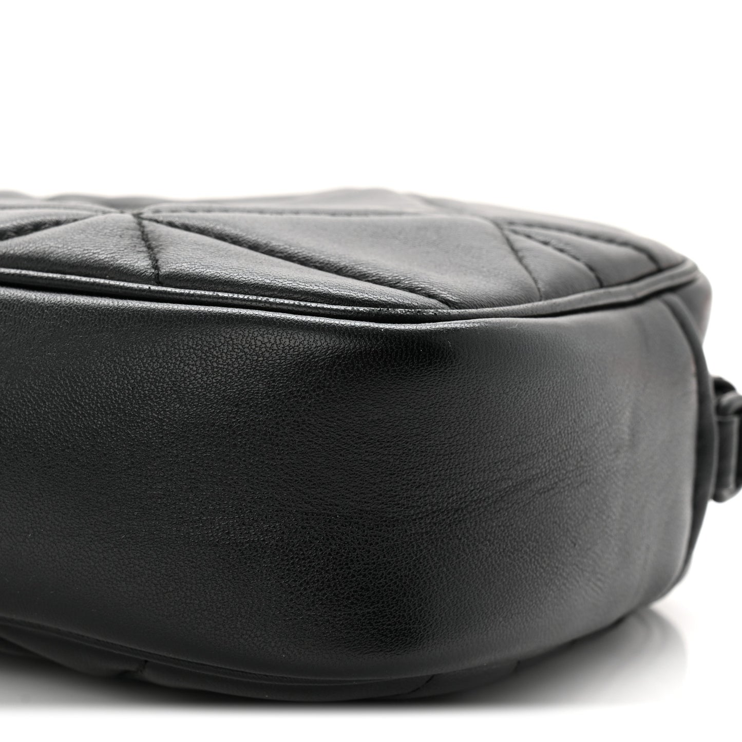 Nappa Triangle Stitched Spectrum Camera Bag Black
