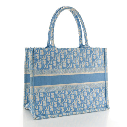 Christian Dior Oblique Medium Book Tote Light Blue 2 of 8