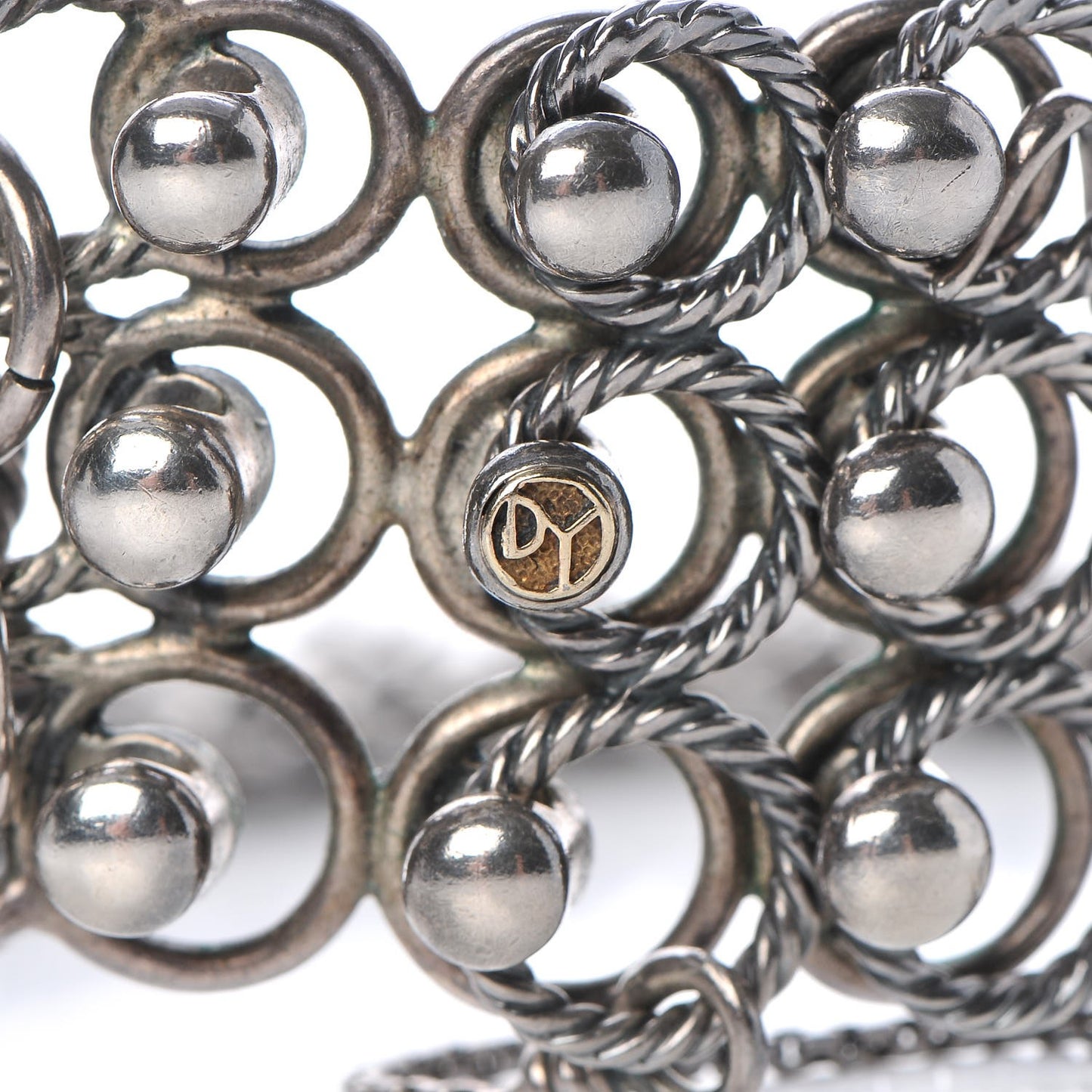 Sterling Silver 18K Yellow Gold Chainmail Collar Necklace