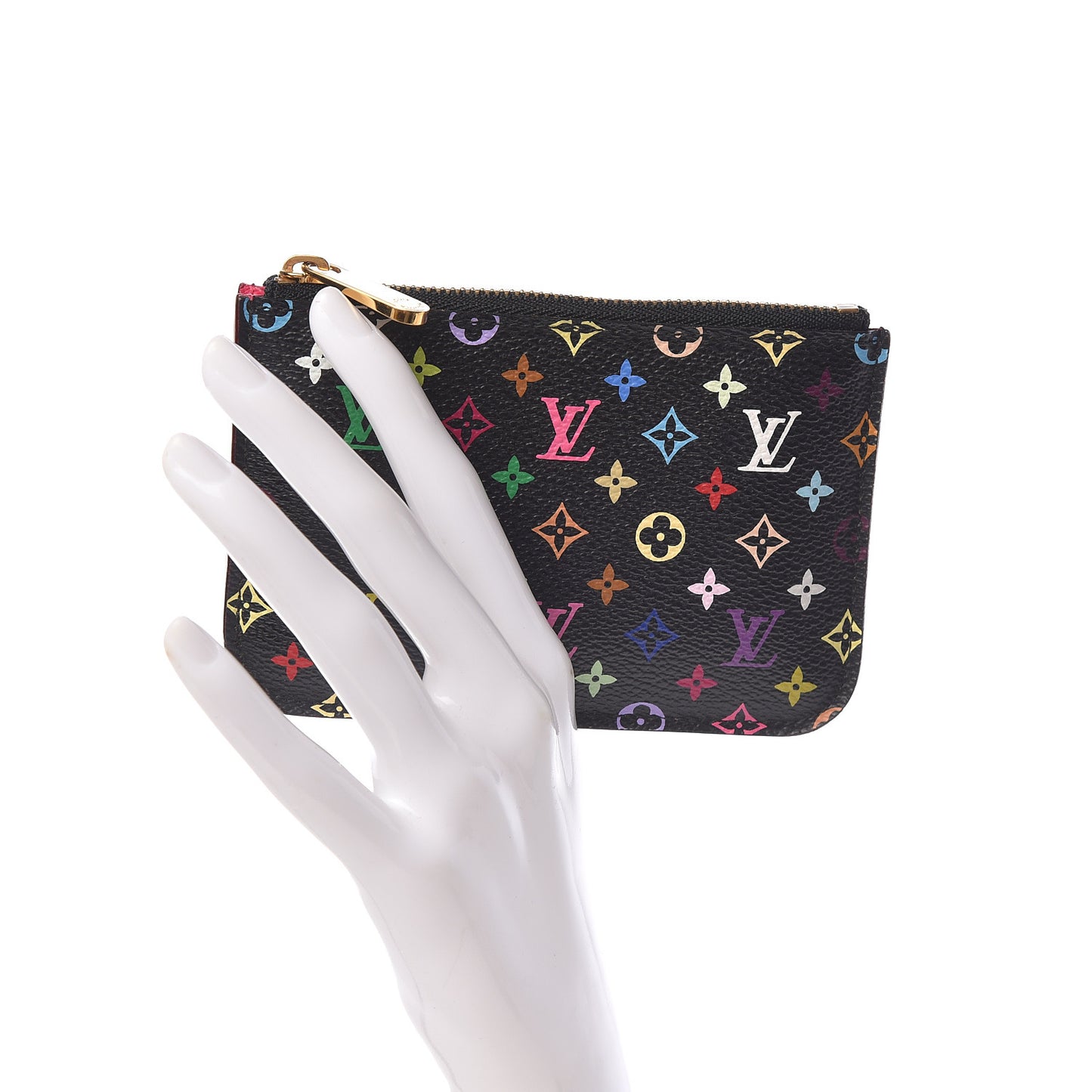 Monogram Multicolor Key Pouch Black Grenade