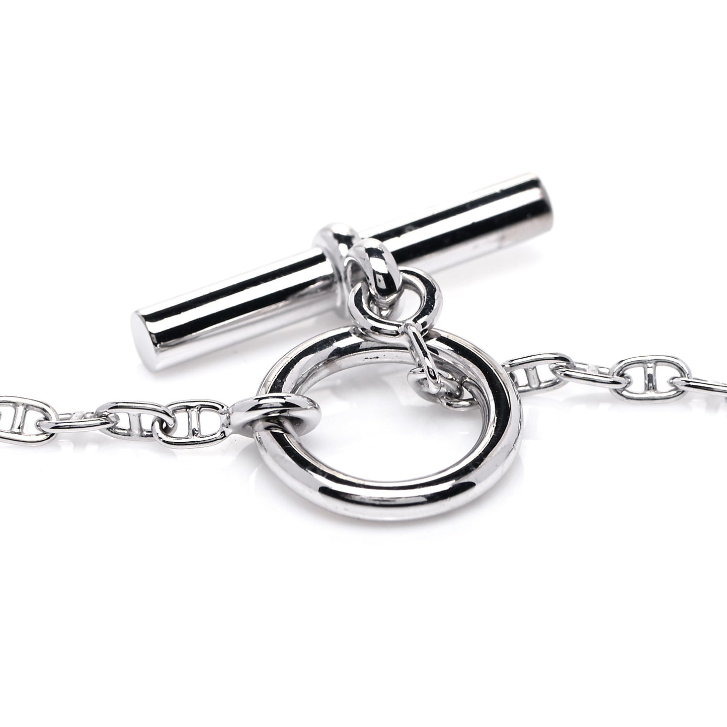 18K White Gold Diamond New Farandole Pendant Necklace