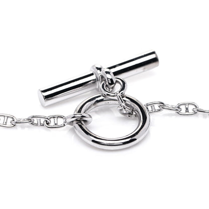 Hermes 18K White Gold Diamond New Farandole Pendant Necklace 5 of 7