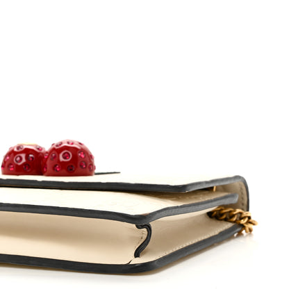 Gucci Guccissima Mini Cherry Chain Bag White 9 of 9