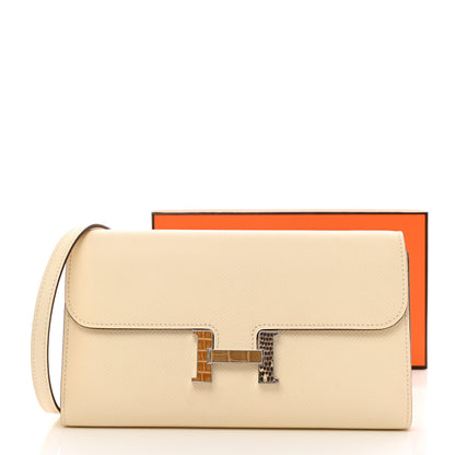 Hermes Epsom Alligator Lizard Constance Wallet To Go Nata 11 of 11