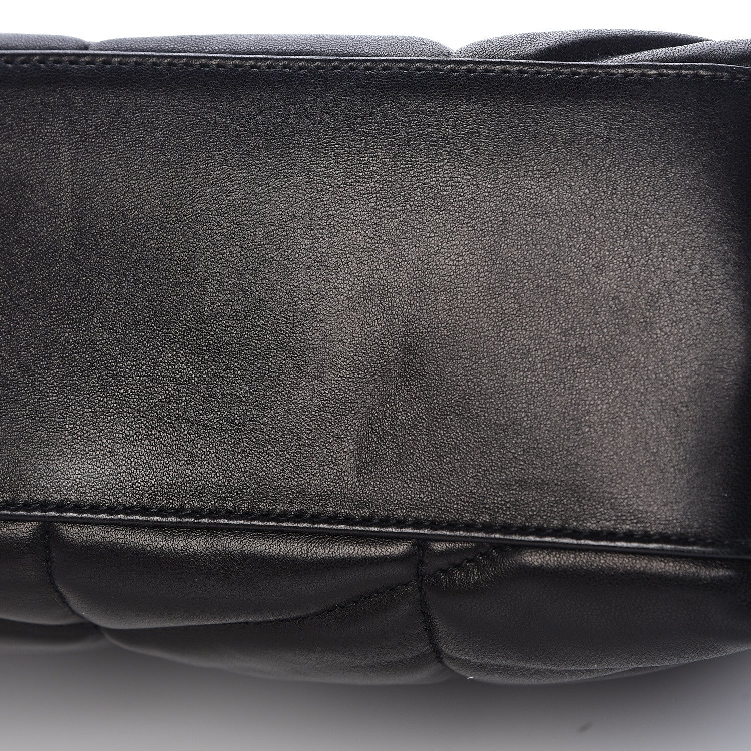Saint Laurent Lambskin Quilted Small Loulou Puffer Monogram Chain Satchel Black 13 of 15