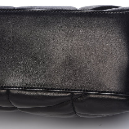 Saint Laurent Lambskin Quilted Small Loulou Puffer Monogram Chain Satchel Black 13 of 15