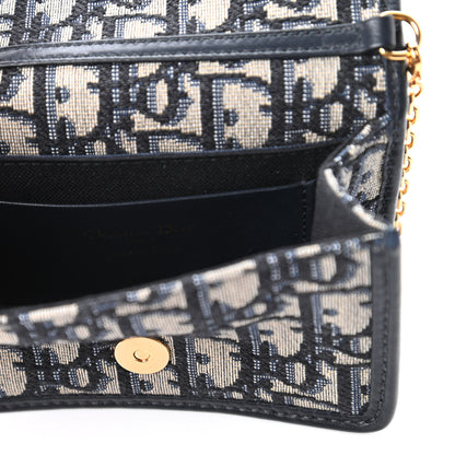 Christian Dior Oblique Nano 30 Montaigne Pouch Blue 8 of 11
