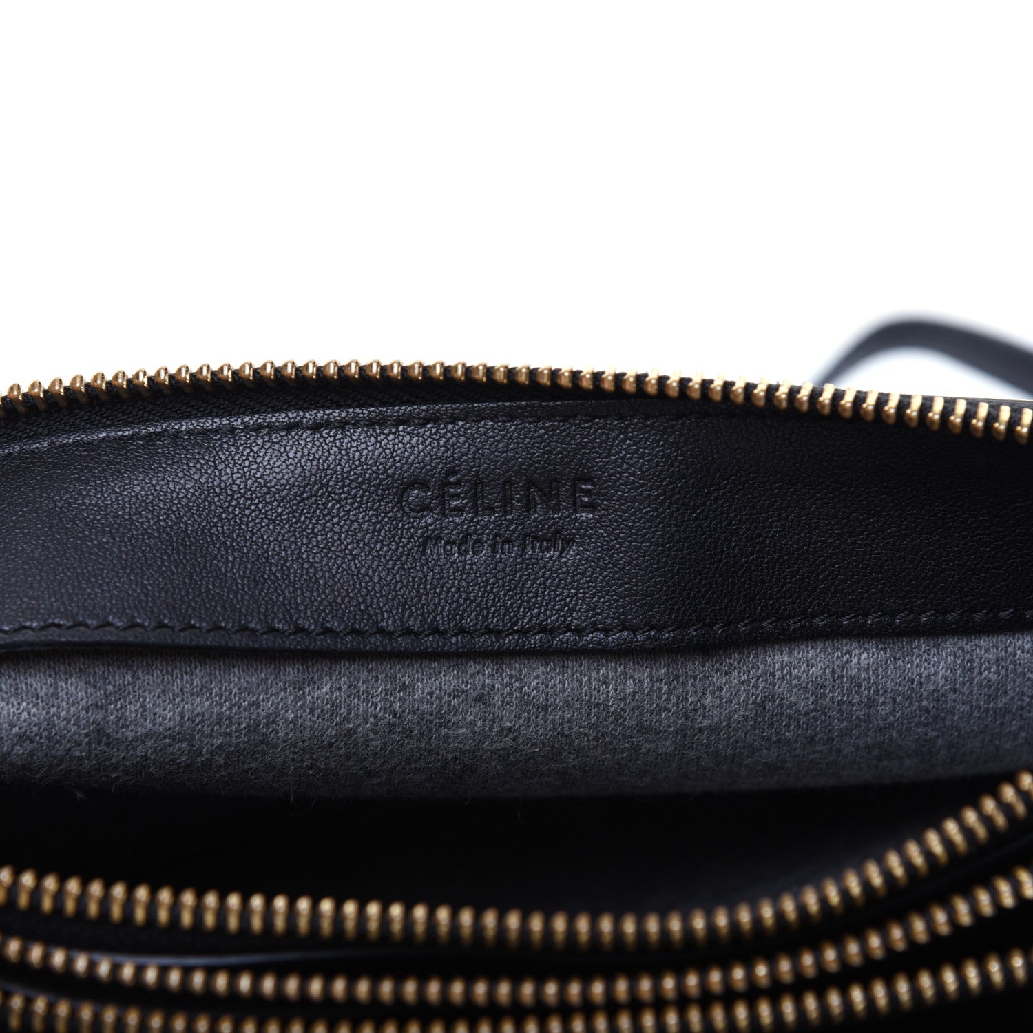 Celine Lambskin Small Trio Crossbody Bag Black 11 of 19