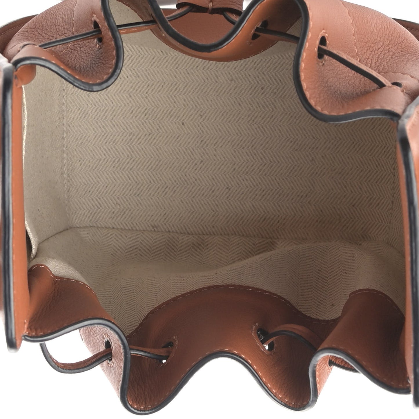 Calfskin Mini Hammock Shoulder Bag Tan