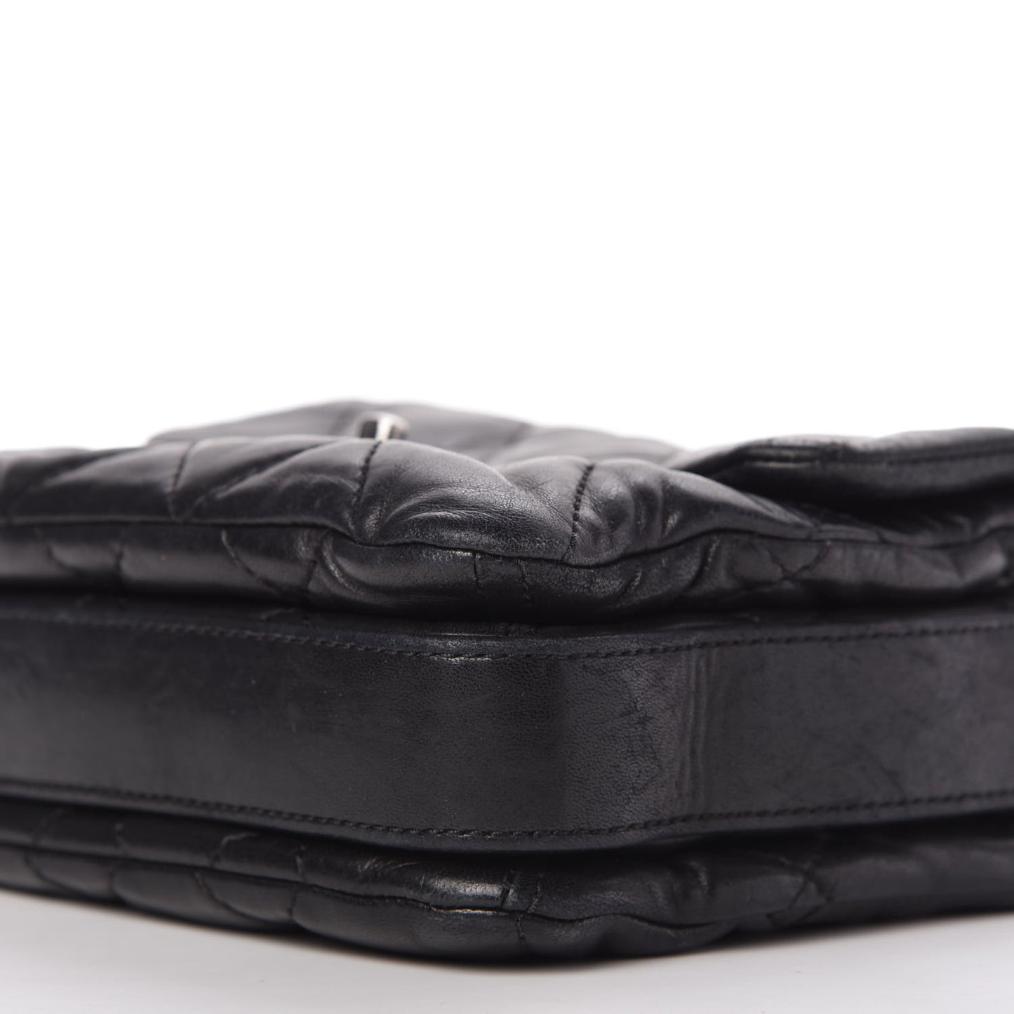 Lambskin Quilted Mini Chanel 3 Flap Black