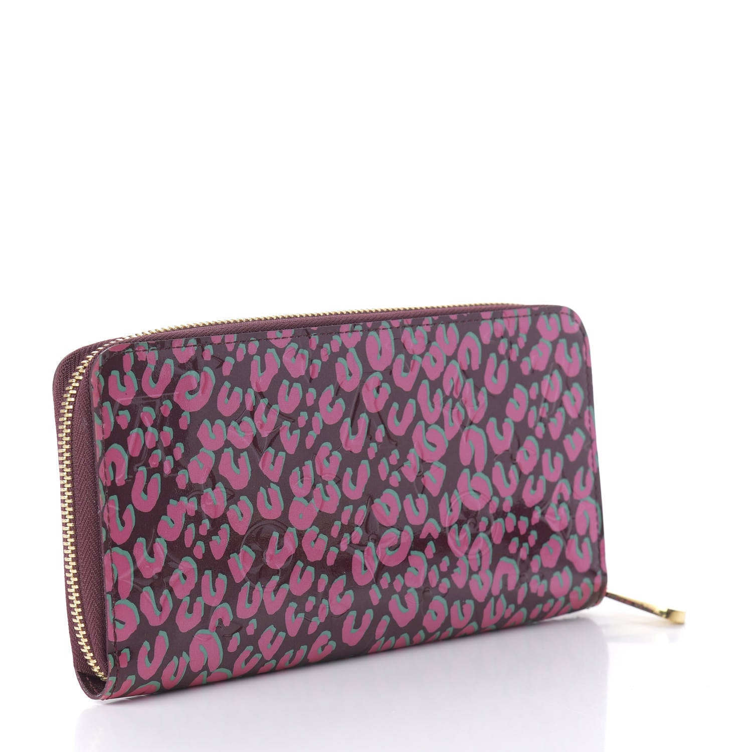 Louis Vuitton Vernis Leopard Zippy Wallet Rouge Fauviste 3 of 9