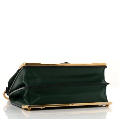 Prada City Calf Saffiano Cahier Bag Biliardo Black 4 of 12