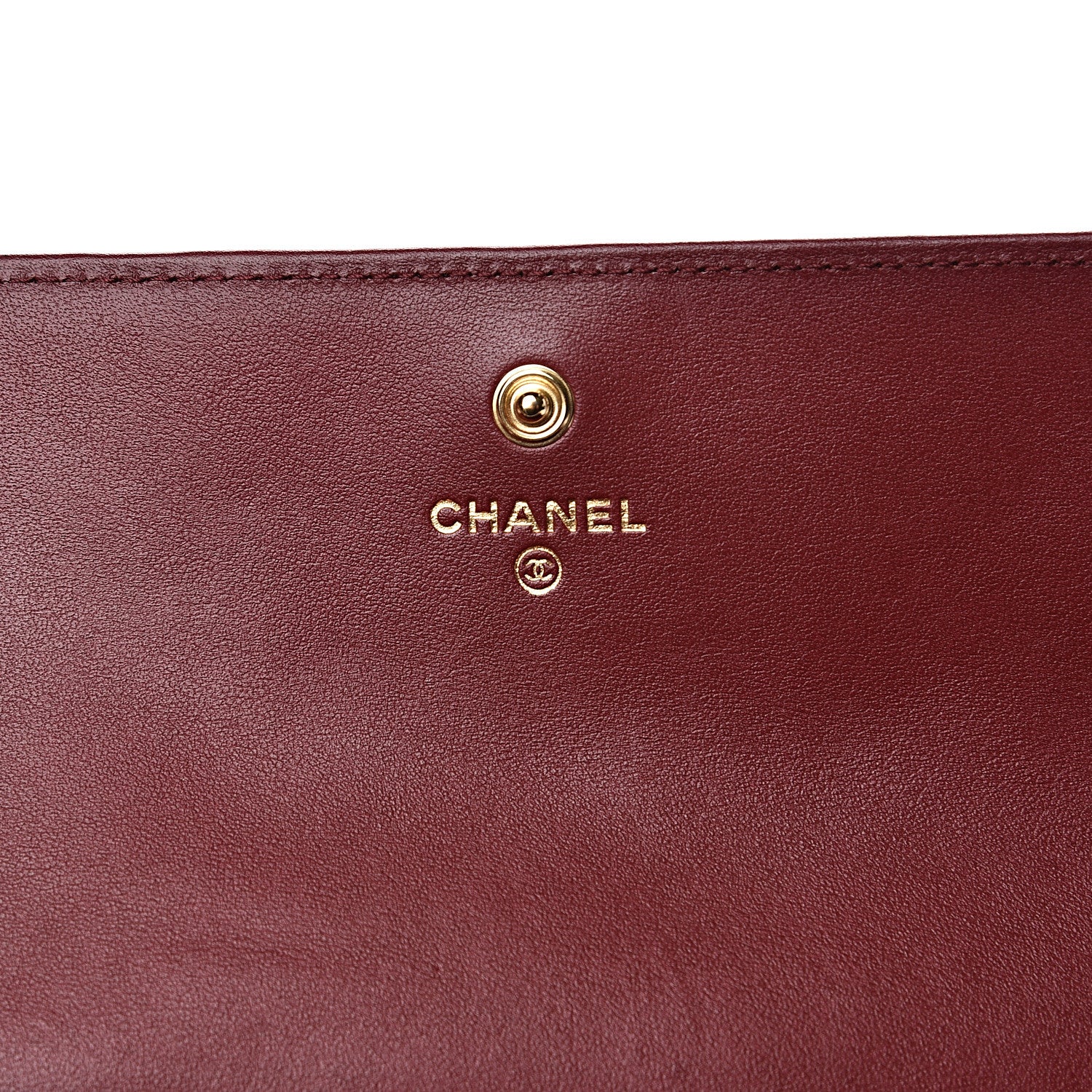 Chanel Caviar Quilted Large Boy Gusset Flap Wallet Dark Red 5 of 10