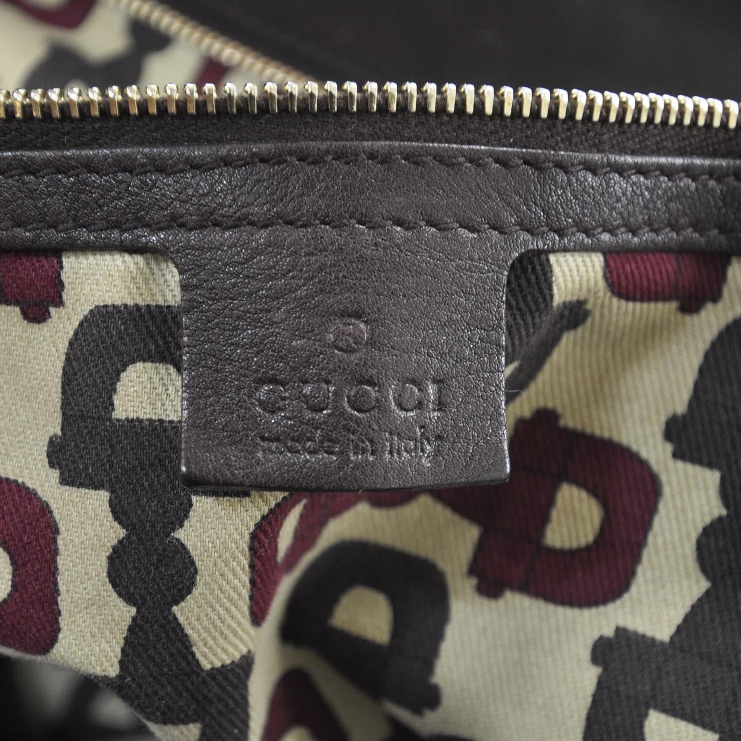 Gucci Guccissima Large Horsebit Chain Hobo Dark Brown 7 of 9