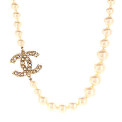 Chanel Pearl CC 100th Anniversary Necklace Light Gold 1 of 7