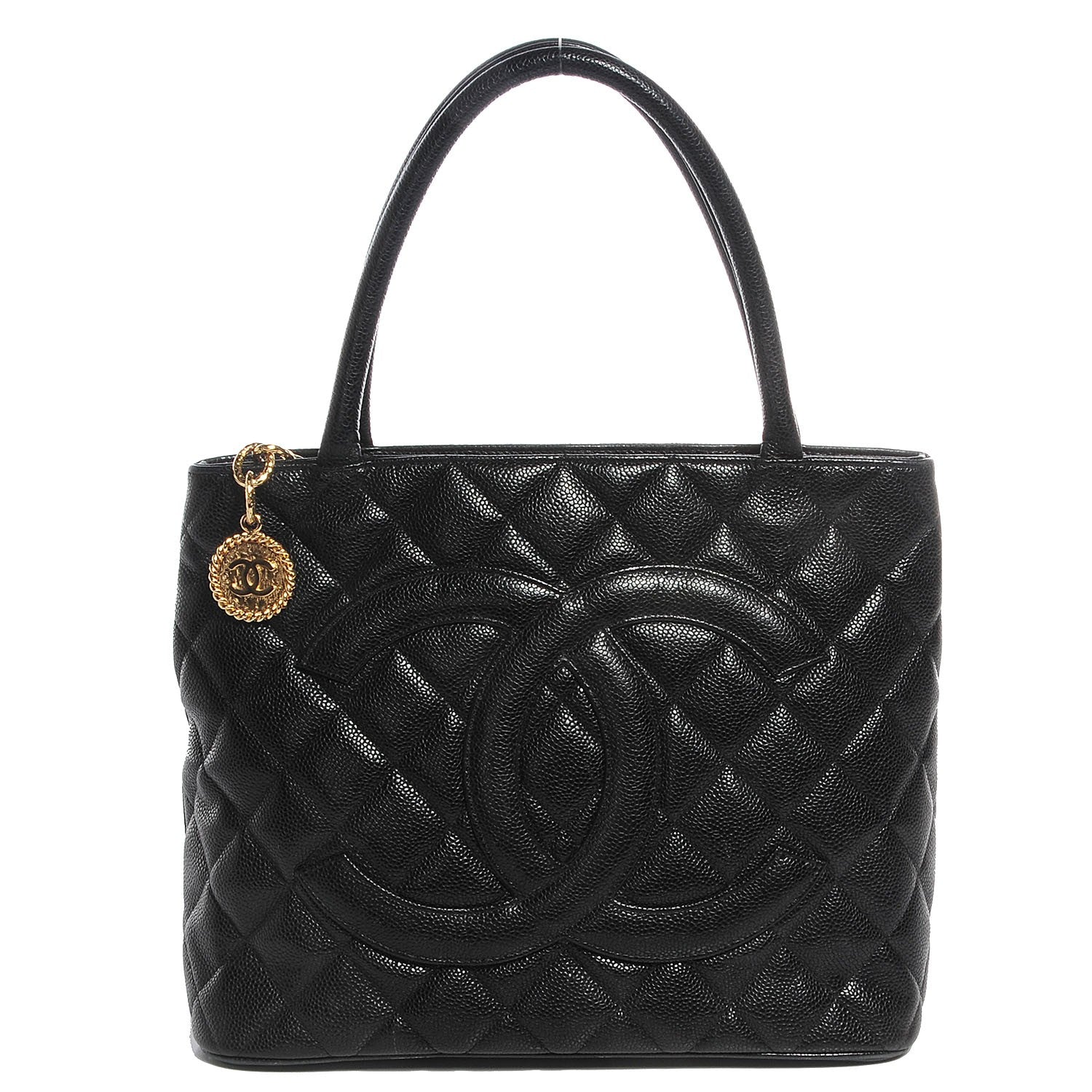 Chanel Caviar Medallion Tote Black 1 of 7