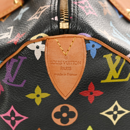 Louis Vuitton Monogram Multicolor Speedy 30 Black 6 of 15