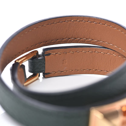 Hermes Epsom Rivale Double Tour Bracelet S Vert Anglais 6 of 7