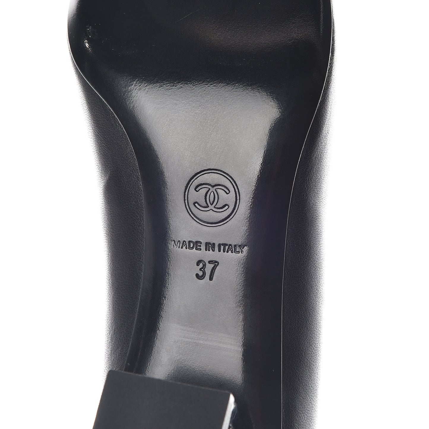 Lambskin CC Pumps 37 Black