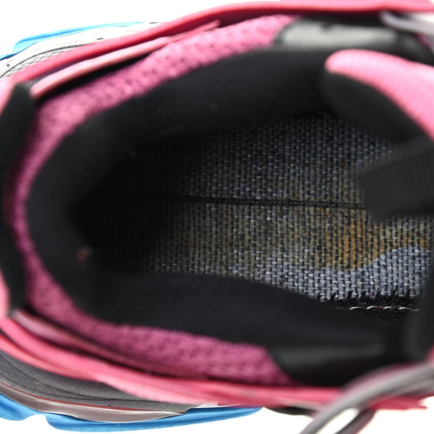 Balenciaga Mesh Nylon Metallic Fabric Womens Track Sneakers 36 Pink Blue 10 of 11