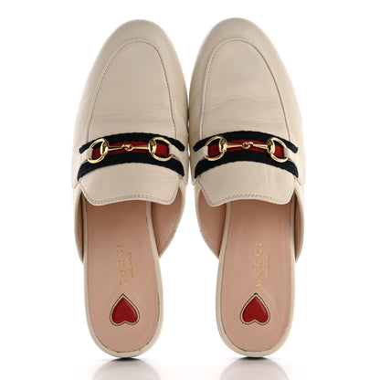 Gucci Malaga Kid Web Womens Princetown Slippers 37 Mystic White 2 of 14