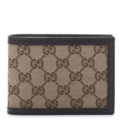 Gucci Monogram Mens Bi-Fold Wallet Brown 1 of 10