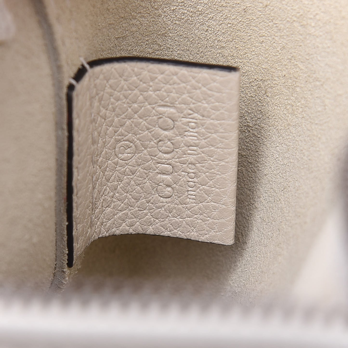 Pebbled Calfskin Medium Logo Portfolio Clutch White