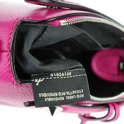 Fendi Vitello Dolce Mini By The Way Boston Bag Magenta 8 of 8
