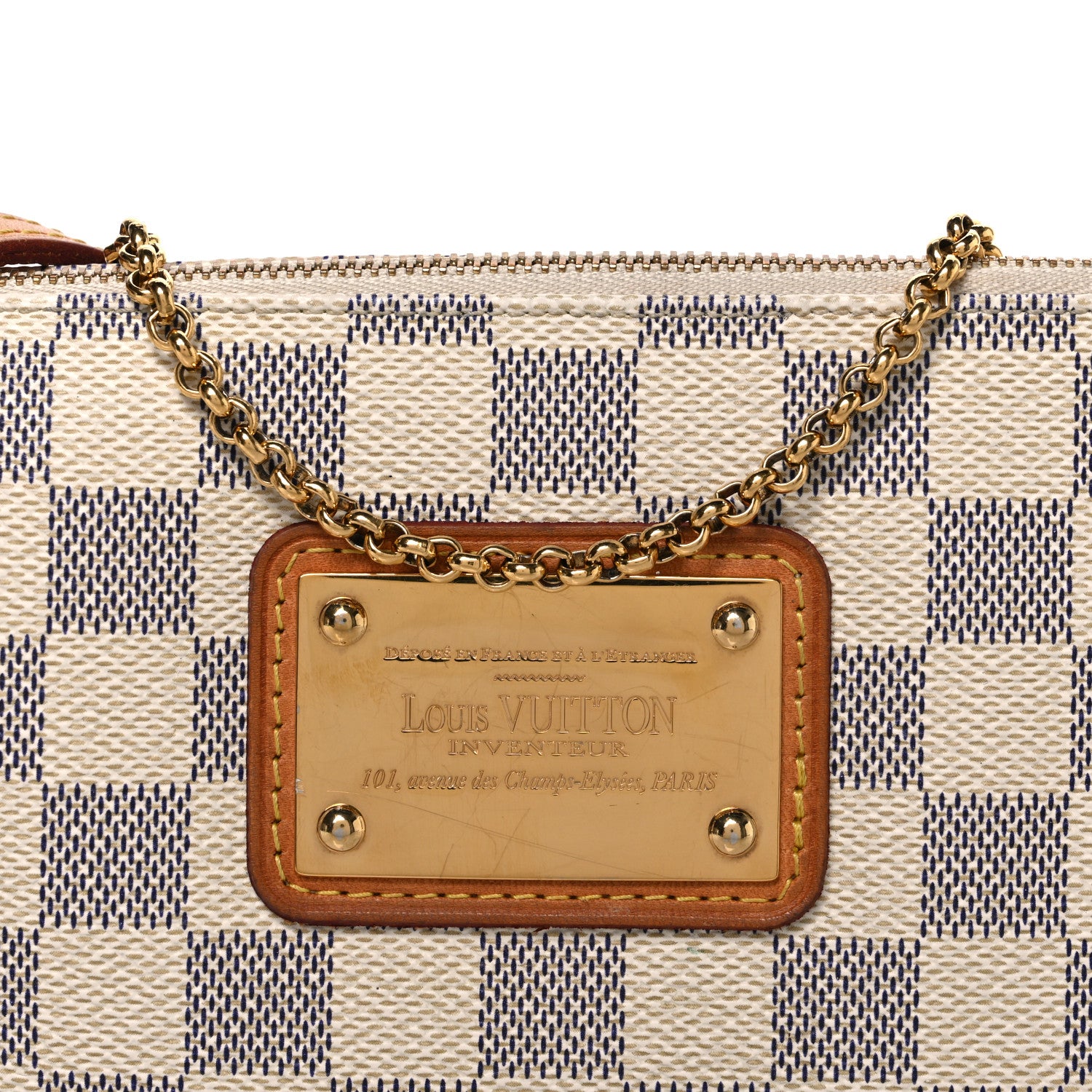 Louis Vuitton Damier Azur Eva Clutch 9 of 13