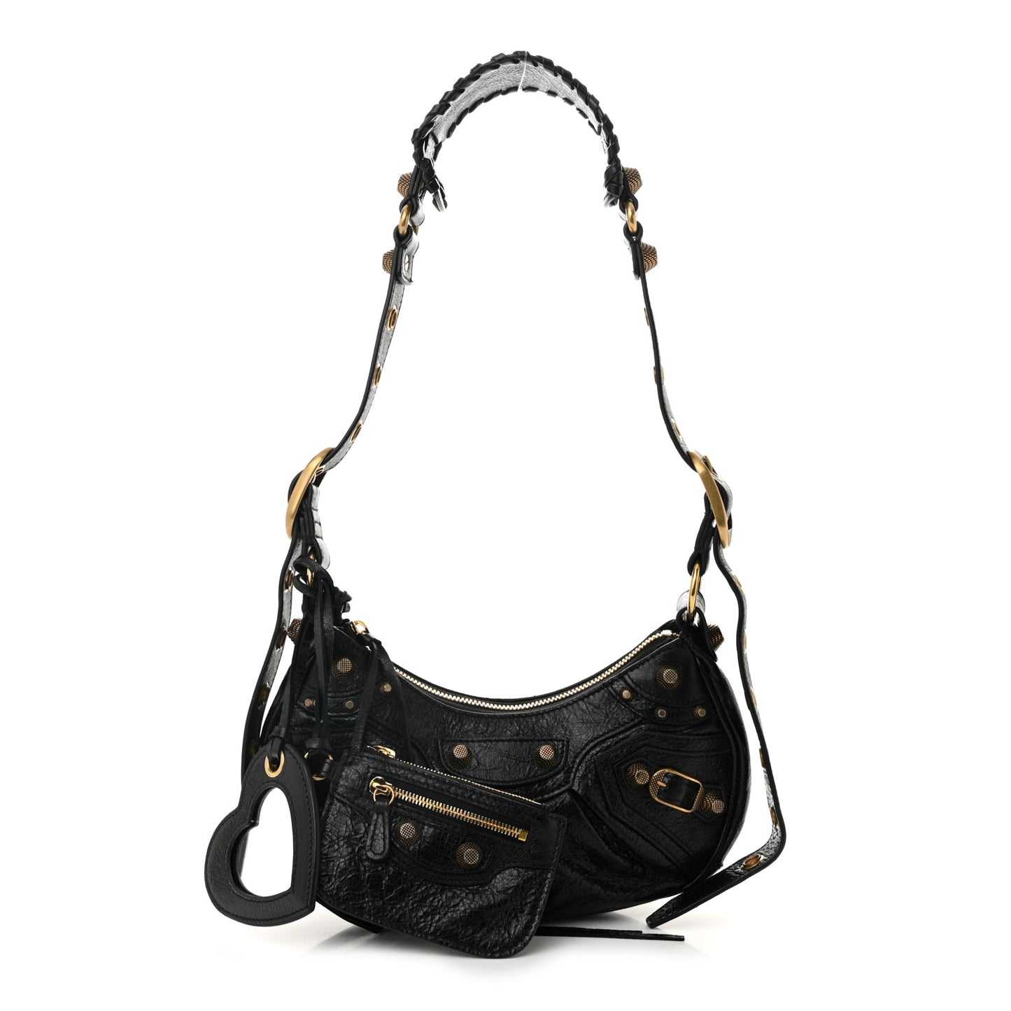 Agneau Arena Le Cagole Shoulder Bag XS Black