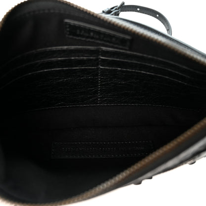 Balenciaga Agneau Arena Classic Hardware Le City Pouch On Strap Black 5 of 10